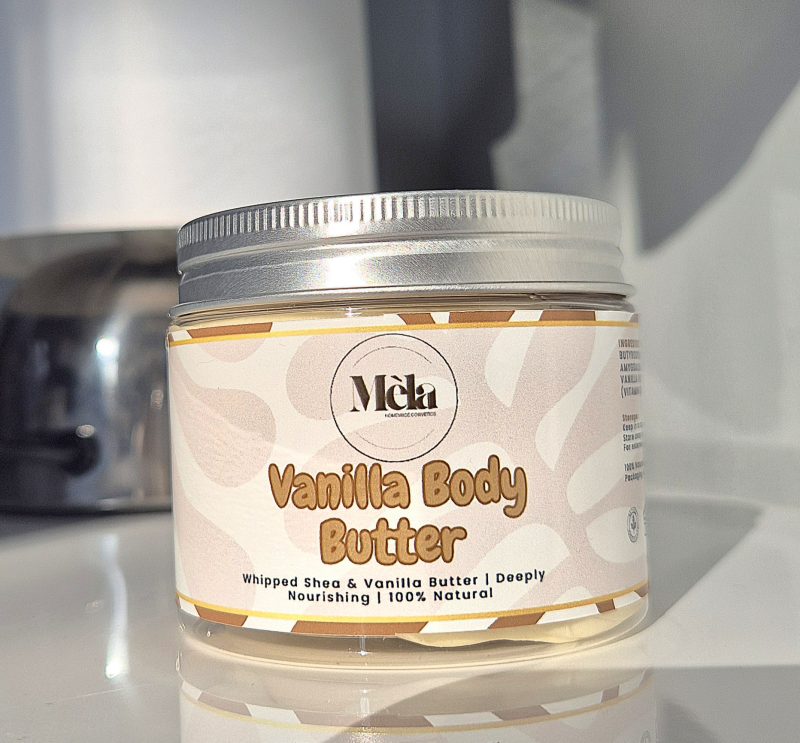 Vanilla Body Butter – Natural Handmade Shea Butter Moisturiser