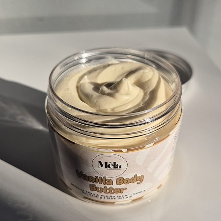 Vanilla Body Butter – Natural Handmade Shea Butter Moisturiser