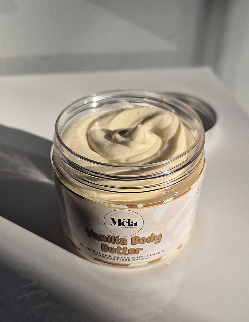 Vanilla Body Butter – Natural Handmade Shea Butter Moisturiser
