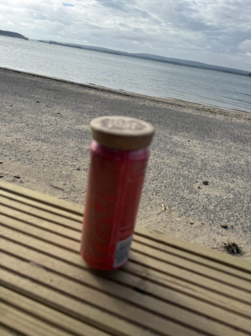 Hand crafted wooden Sip Shield - can cover