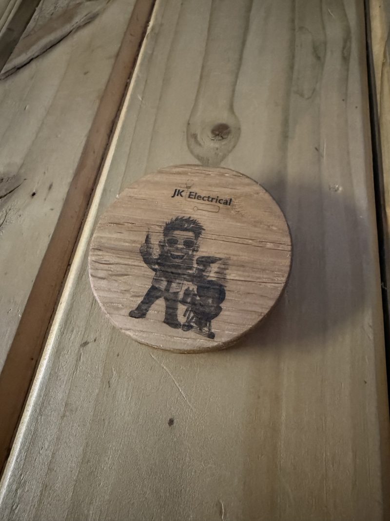 Hand crafted wooden Sip Shield - can cover