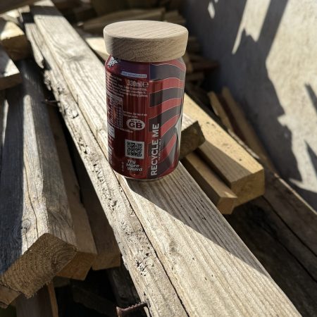 Hand crafted wooden Sip Shield - can cover