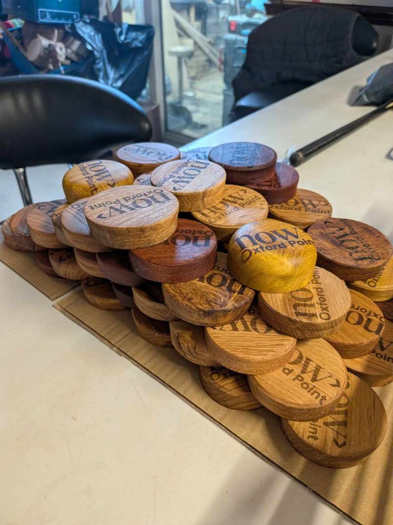 Hand crafted wooden Sip Shield - can cover