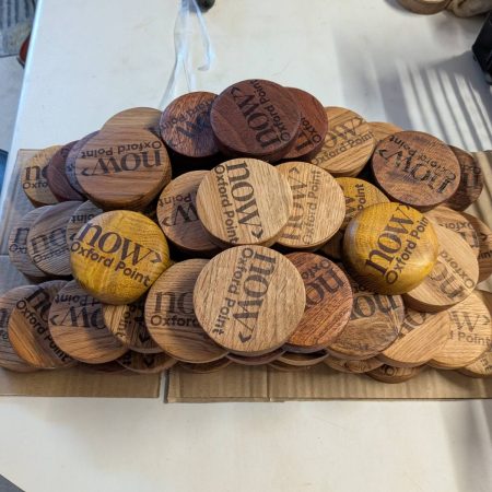 Hand crafted wooden Sip Shield - can cover