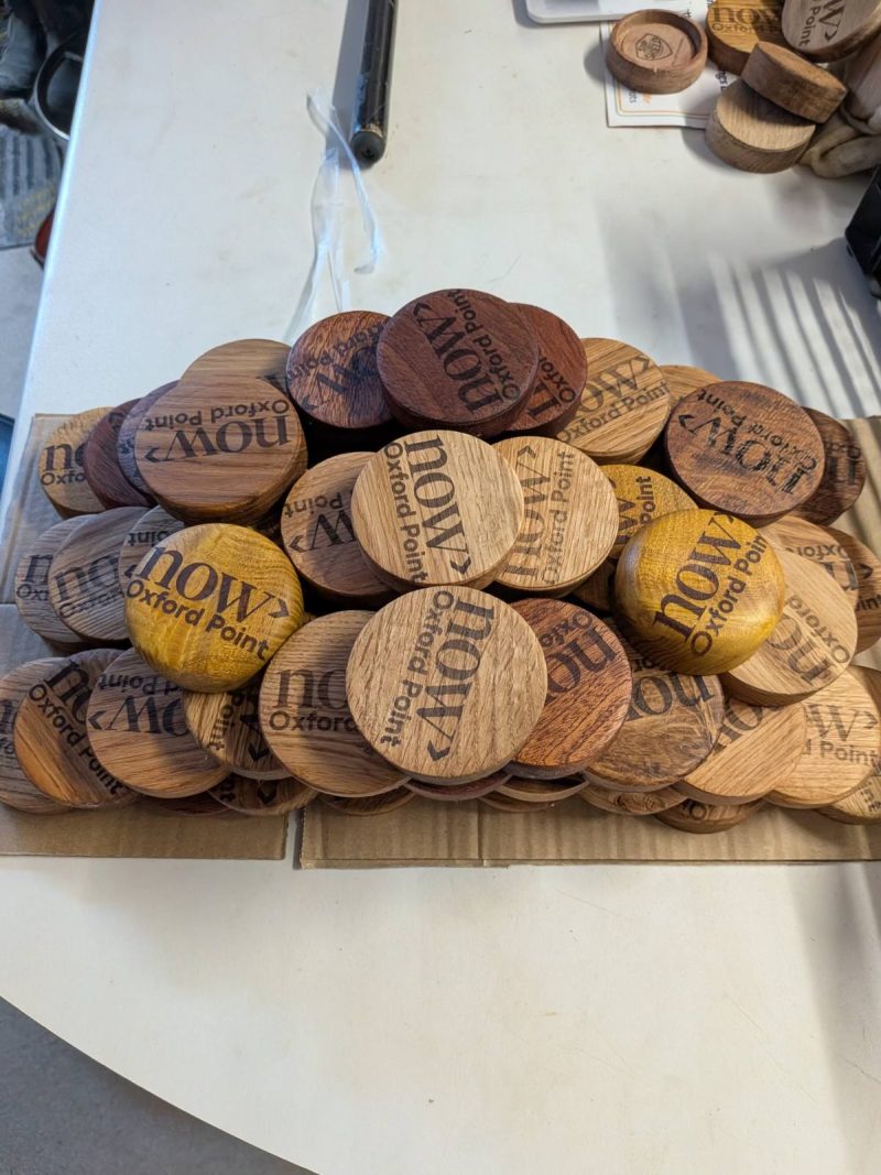 Hand crafted wooden Sip Shield - can cover