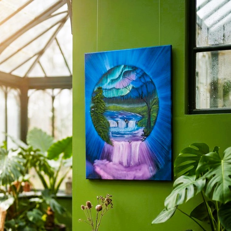 Original Fantasy Portal Oil Painting