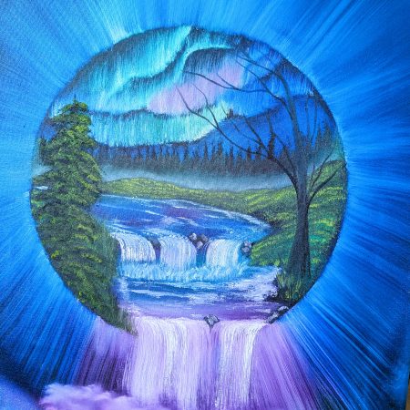 Original Fantasy Portal Oil Painting