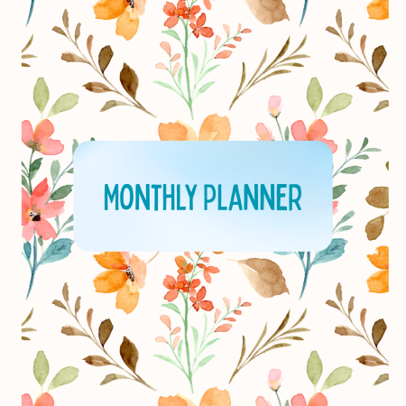 Yearly Planner - Digital - Fillable PDF File