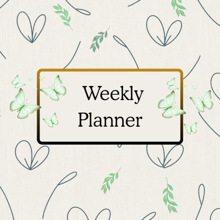 Weekly Planner - Digital - Fillable