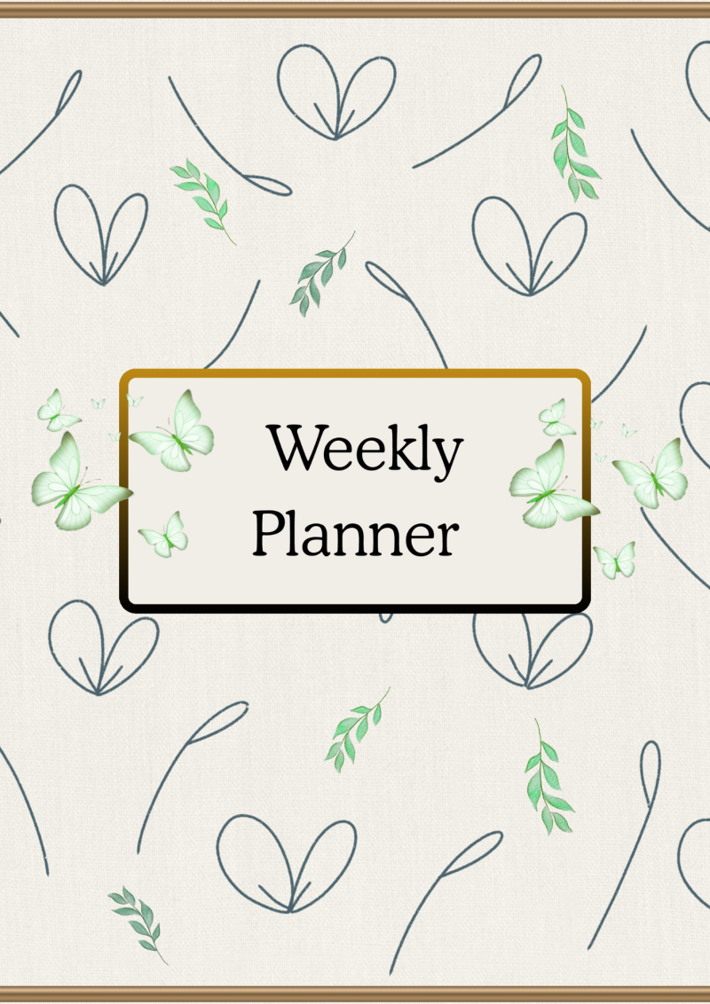 Weekly Planner - Digital - Fillable