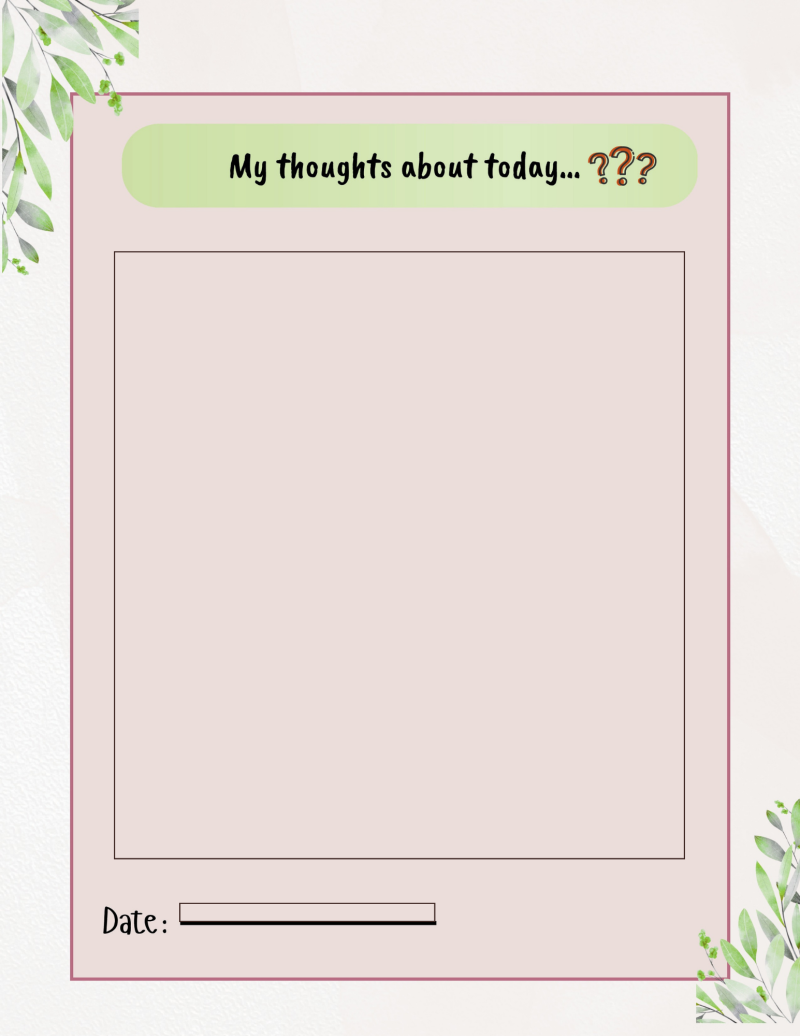 Day Journal - Digital - Fillable