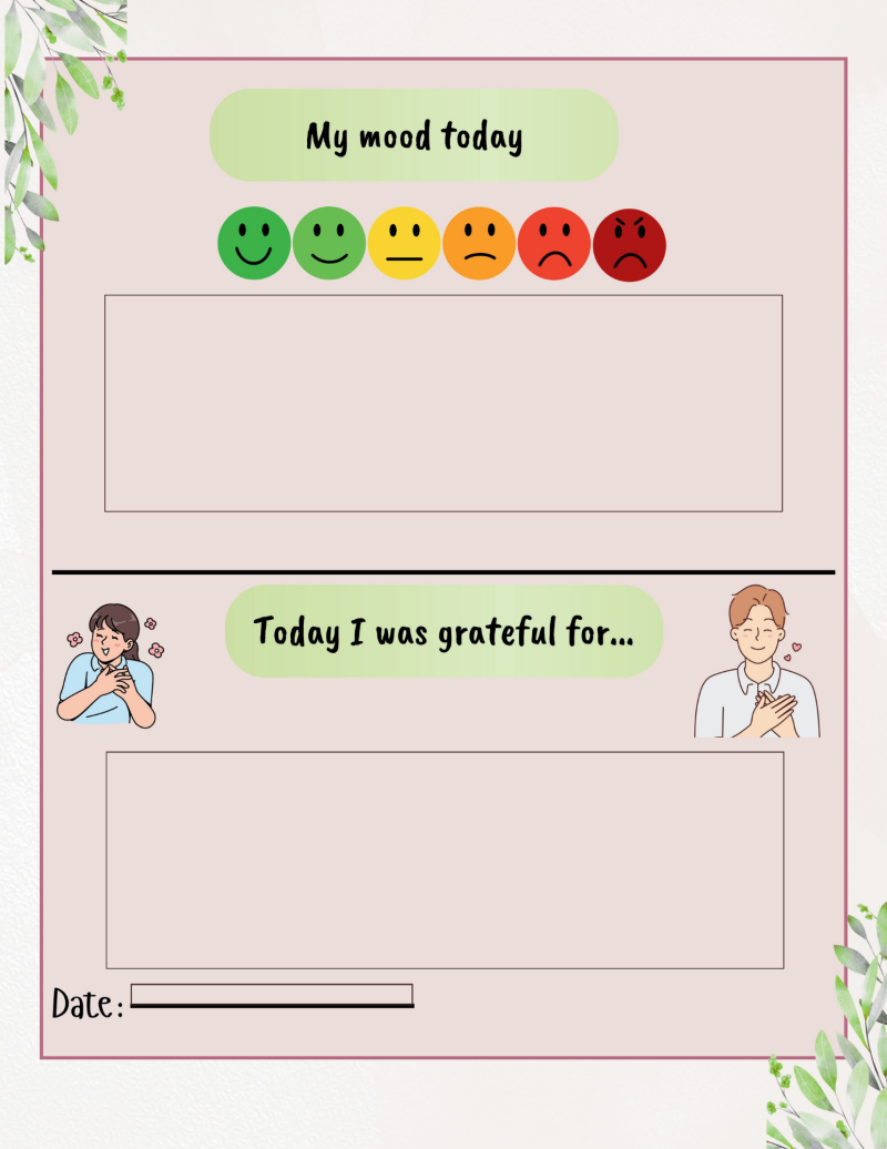 Day Journal - Digital - Fillable