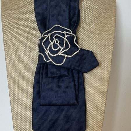 Sophisticated Handmade classy navy blue necktie!