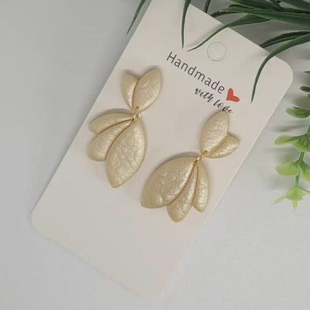 Wild flowers polymer clay earrings
