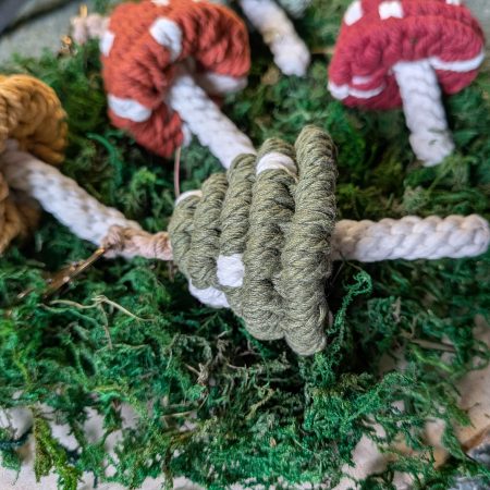 Handmade Macrame Mushroom Keyring | Boho Bag Charm | Cute Gift Idea | Handmade Keychain