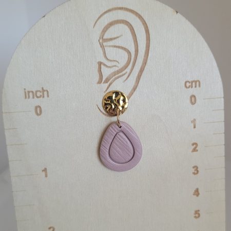 Liliac teardrop earrings