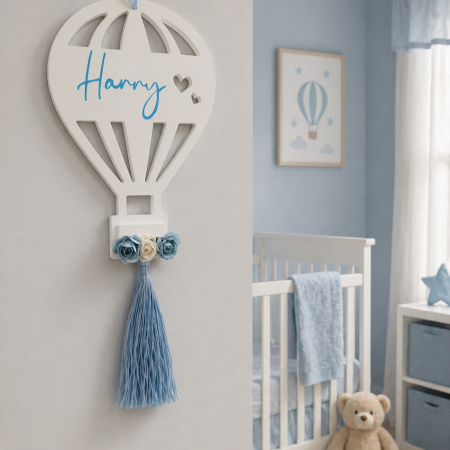 Handmade Ceramic Personalised Balloon,New Baby Gift,Balloon Nursery Decor 👶🎈