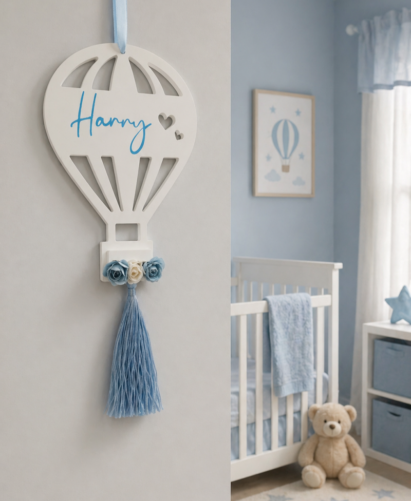Handmade Ceramic Personalised Balloon,New Baby Gift,Balloon Nursery Decor 👶🎈