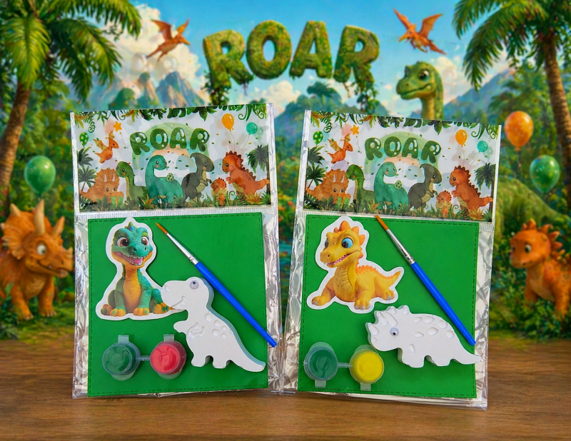 Dinosaur Party Bag Filler, Paint Your Own Plaster Dinosaur, Craft Activity, Dinosaur Gift,Kids Party Activity 🦕 🎨🖌