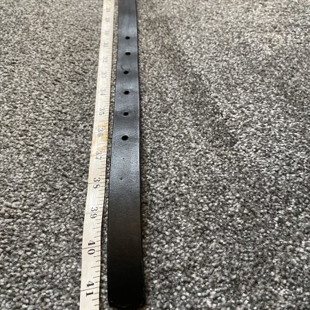 Black belt Italian leather with Laramie silver western buckle