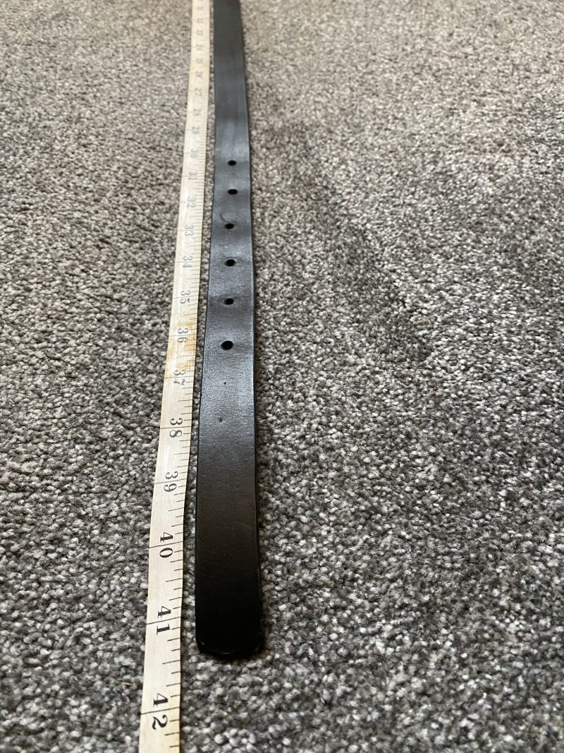 Black belt Italian leather with Laramie silver western buckle