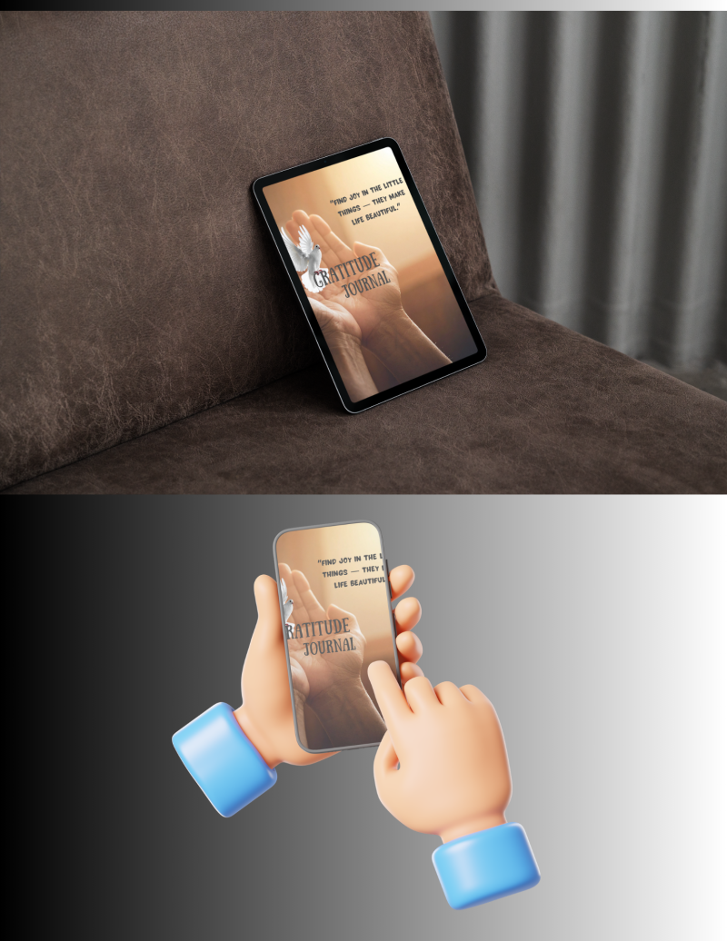 Gratitude Journal - Digital for mobile devices and fillable pdf format