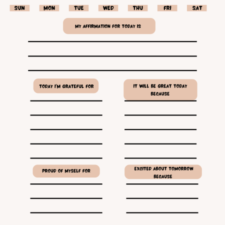 Gratitude Journal - Digital for mobile devices and fillable pdf format