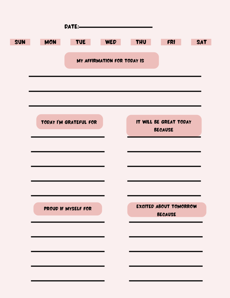 Gratitude Journal - Digital for mobile devices and fillable pdf format