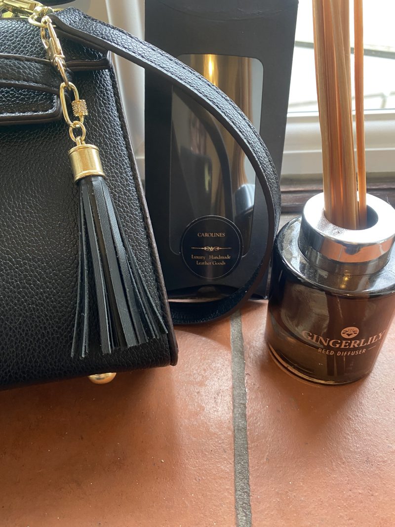 Stunning bag charm/ tassel/keyring with cubic zirconium embelishment