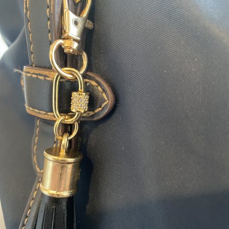 Stunning bag charm/ tassel/keyring with cubic zirconium embelishment