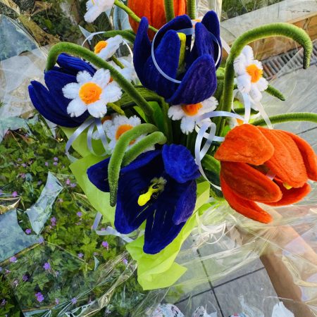 Spring love - handmade flower bouquet
