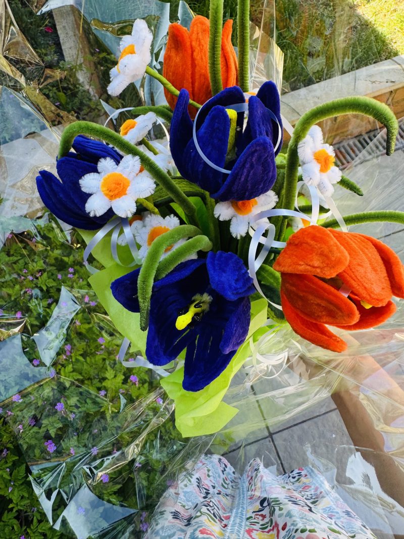 Spring love - handmade flower bouquet
