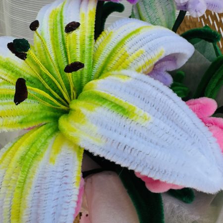 Soft day - handmade flower bouquet