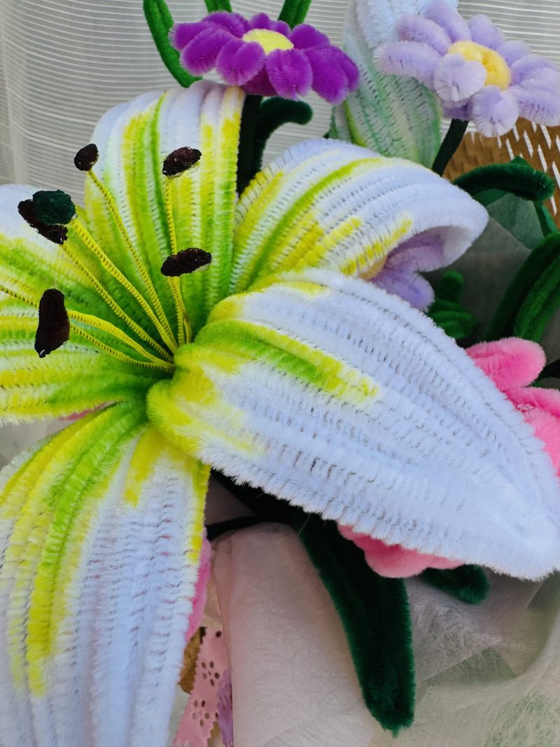 Soft day - handmade flower bouquet