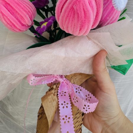 Soft day - handmade flower bouquet