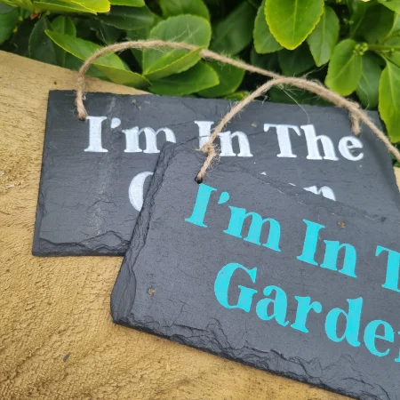 Hand Painted I'm In The Garden Sign