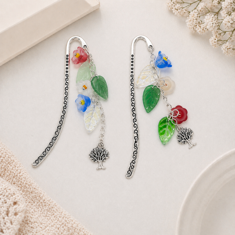 Handmade Flower Bookmarks