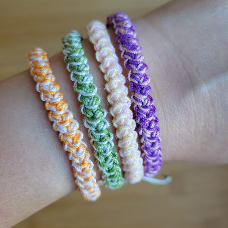 Hand‑Crocheted Calm Thread Bracelet