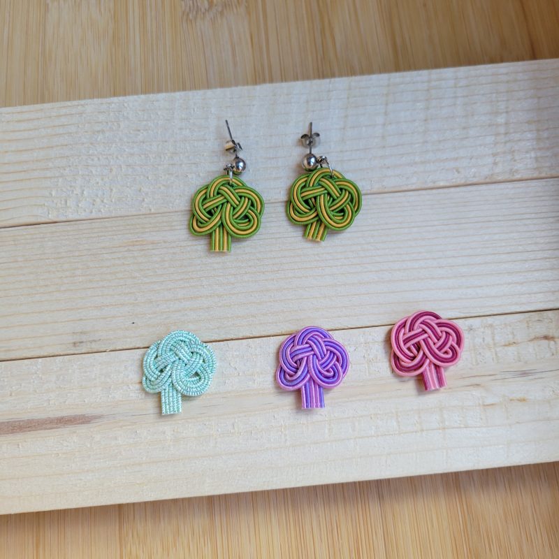 Handcrafted Japanese Mizuhiki Earring Collection
