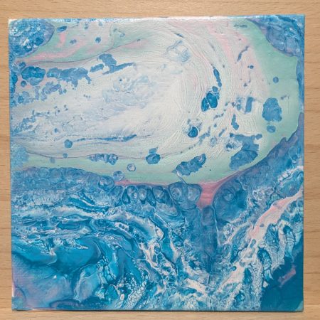 Whale in the Ocean Acrylic Pour