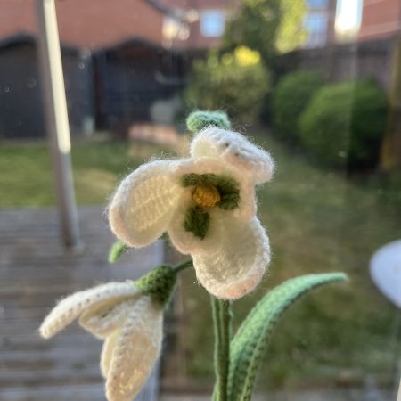 Handmade crochet flowers
