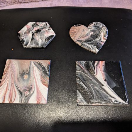 Galaxy Acrylic Pour Magnets