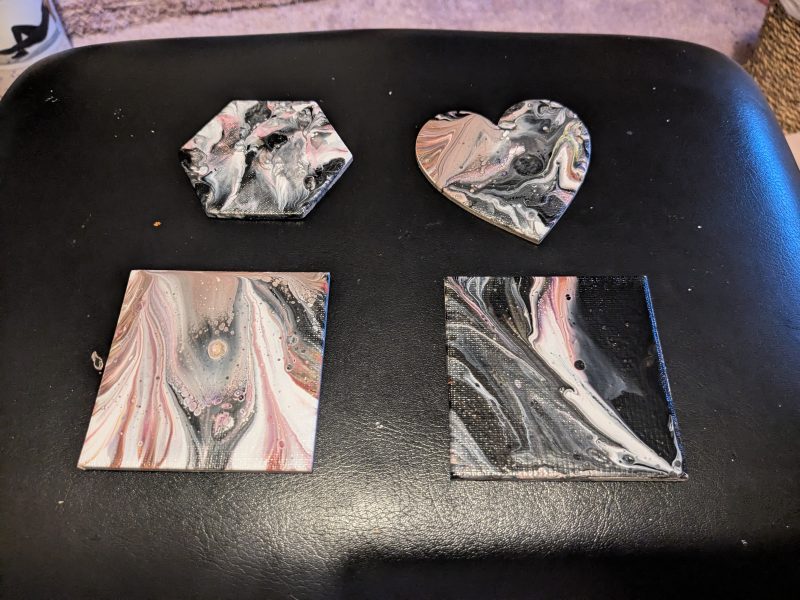 Galaxy Acrylic Pour Magnets