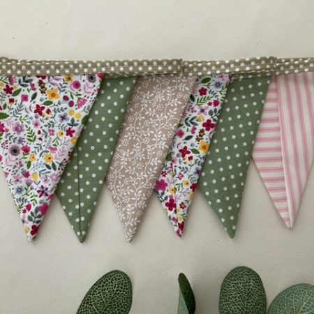 Fabric Bunting, Baby Shower, Nursery Decor, Birthday Garland