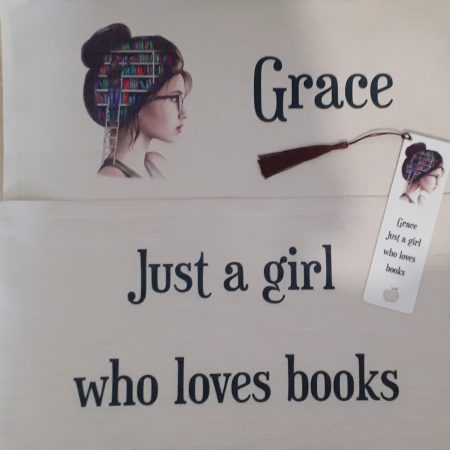 Personalised Book Lover Cushion Cover with Pocket