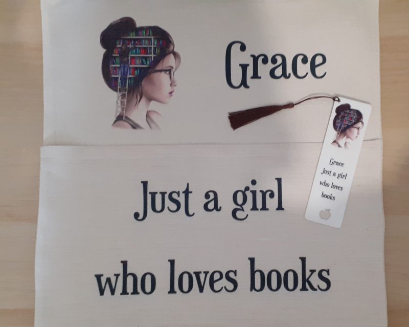 Personalised Book Lover Cushion Cover with Pocket