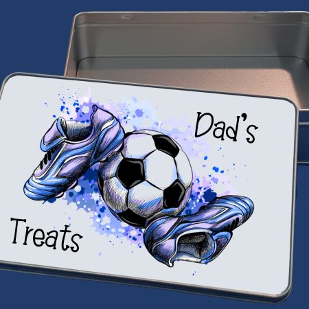 Dad's Football Treat Tin - Personalised