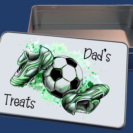 Dad's Football Treat Tin - Personalised
