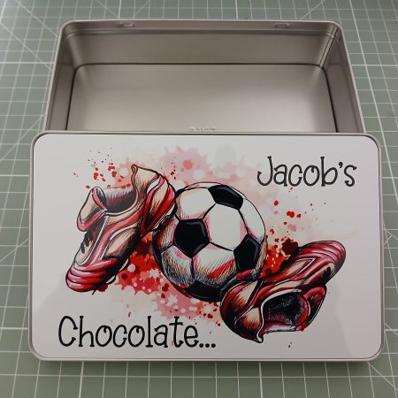 Dad's Football Treat Tin - Personalised
