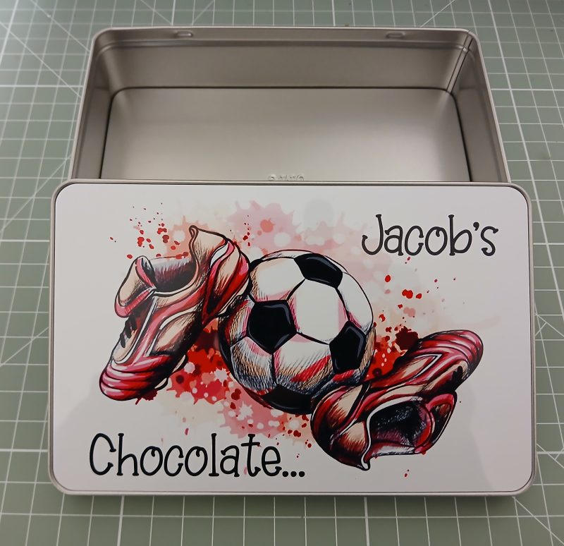 Dad's Football Treat Tin - Personalised